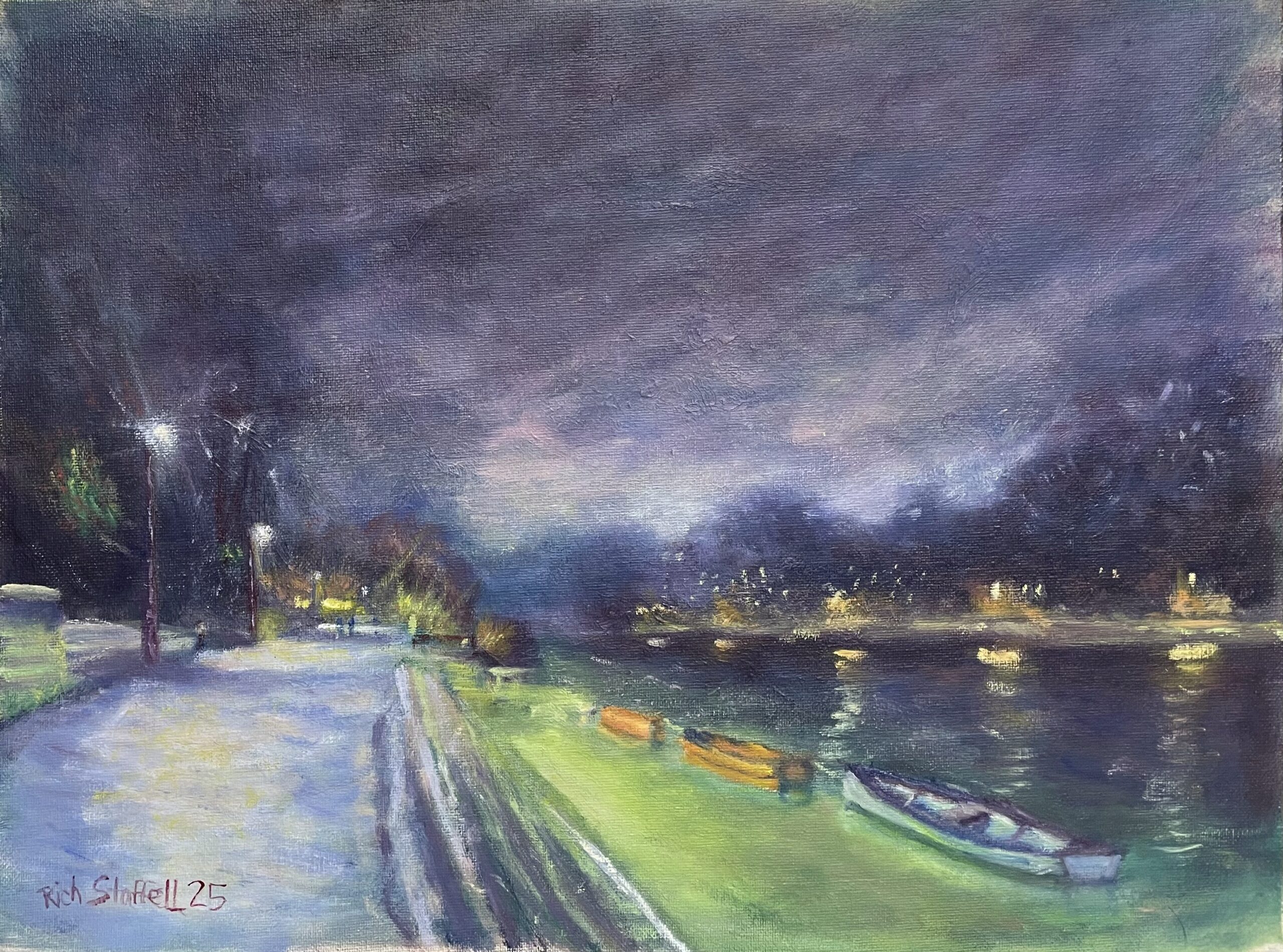 Skiff’s at night