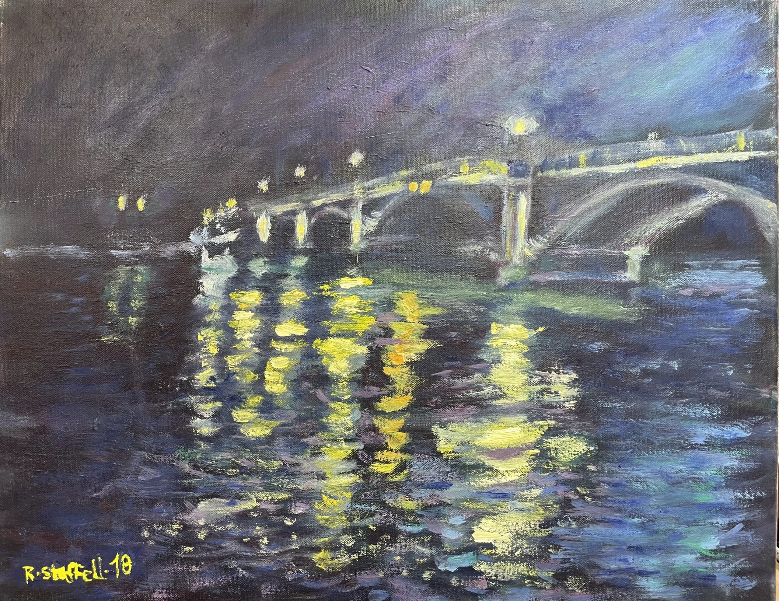Richmond bridge night effect