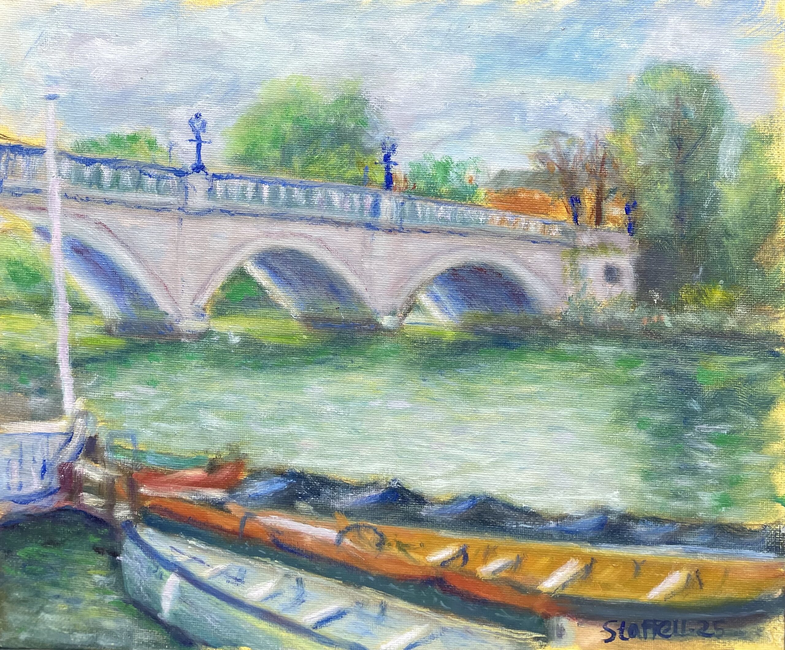Richmond bridge and boats