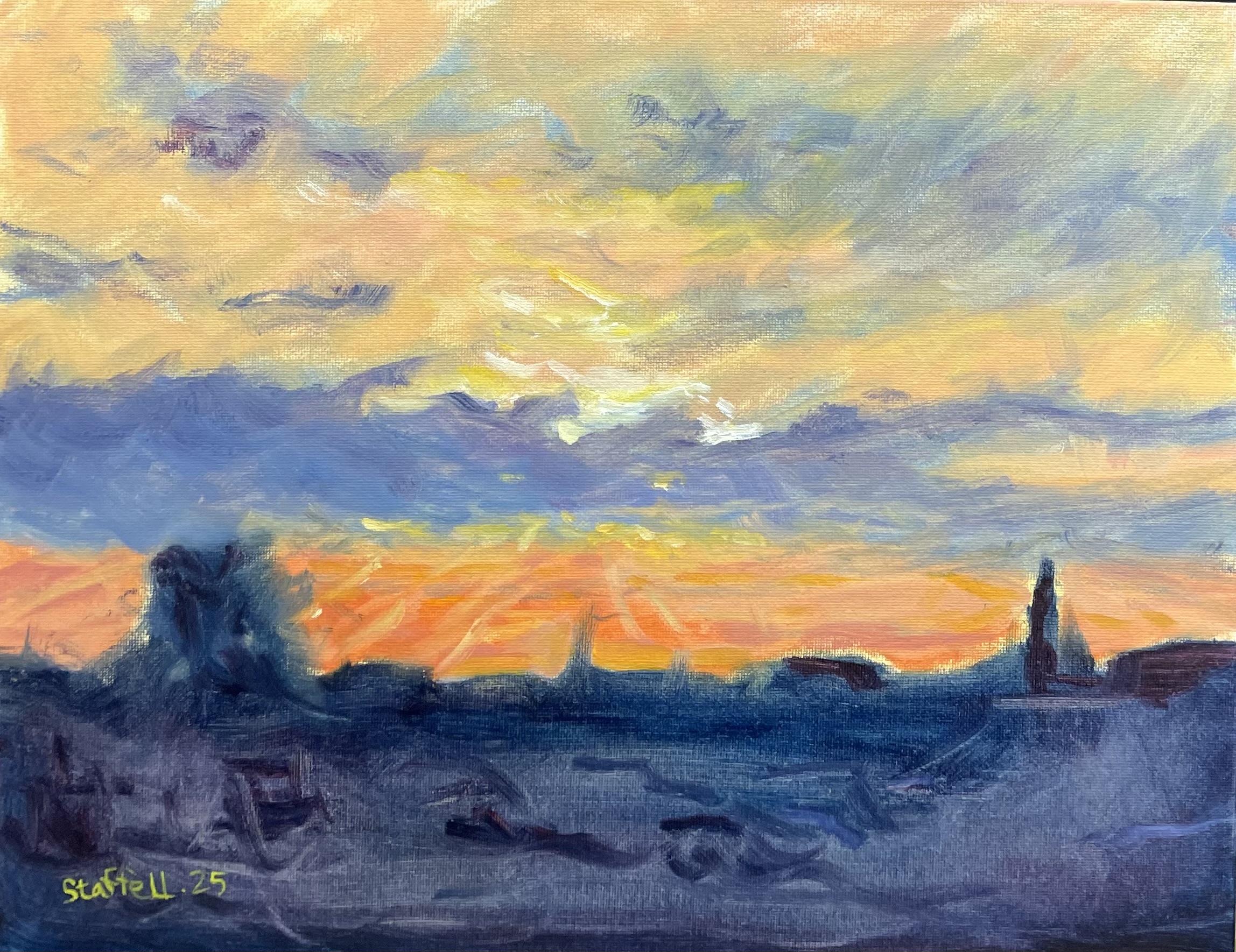 Study of sunset