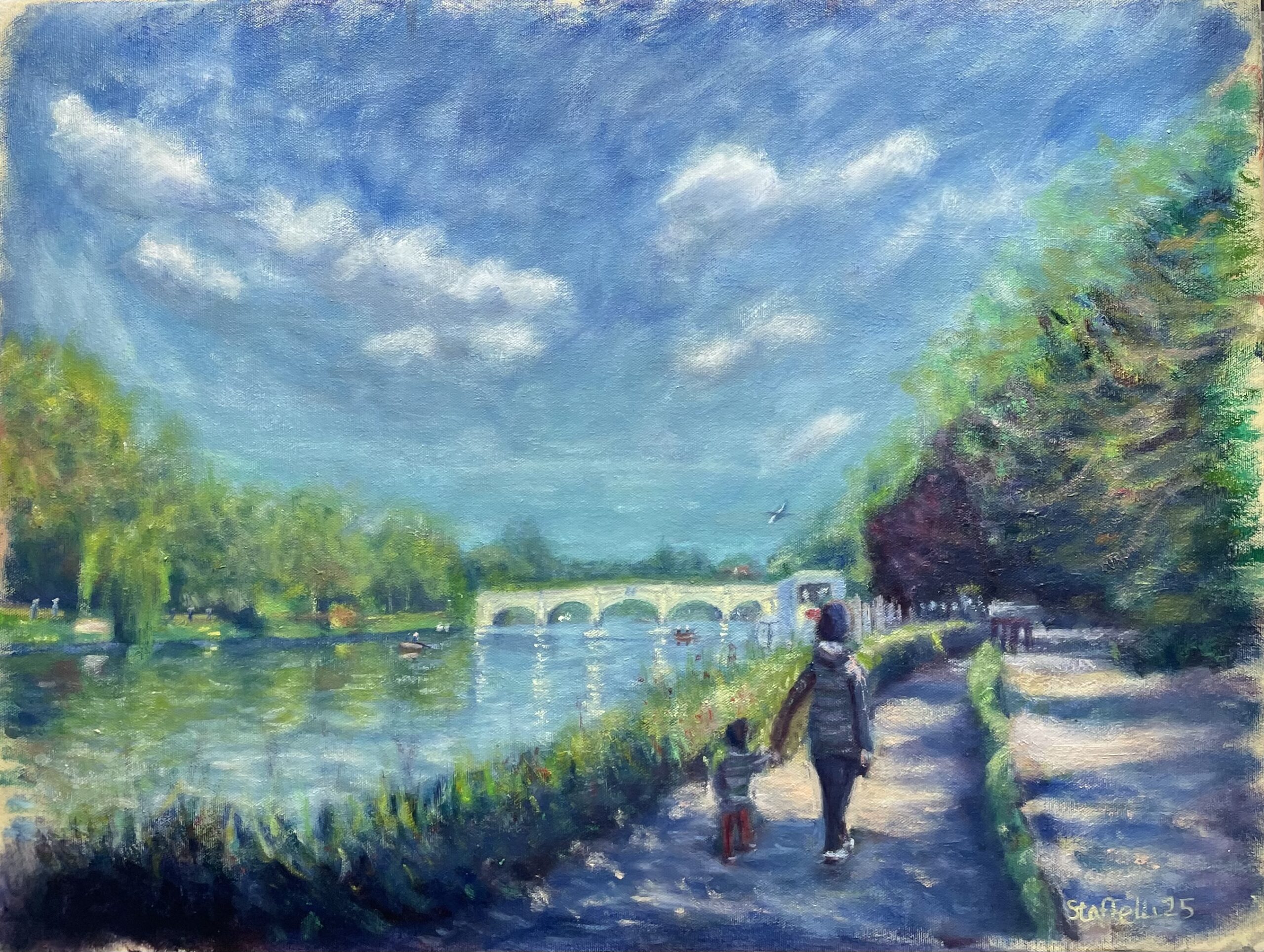 Walking by the river Richmond