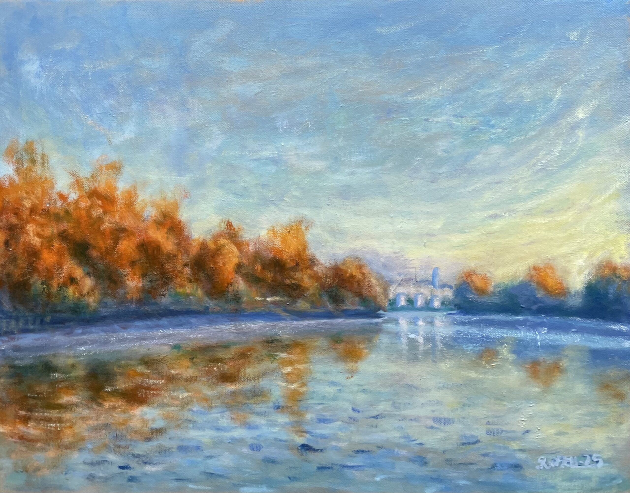 Towards Chiswick autumn morning