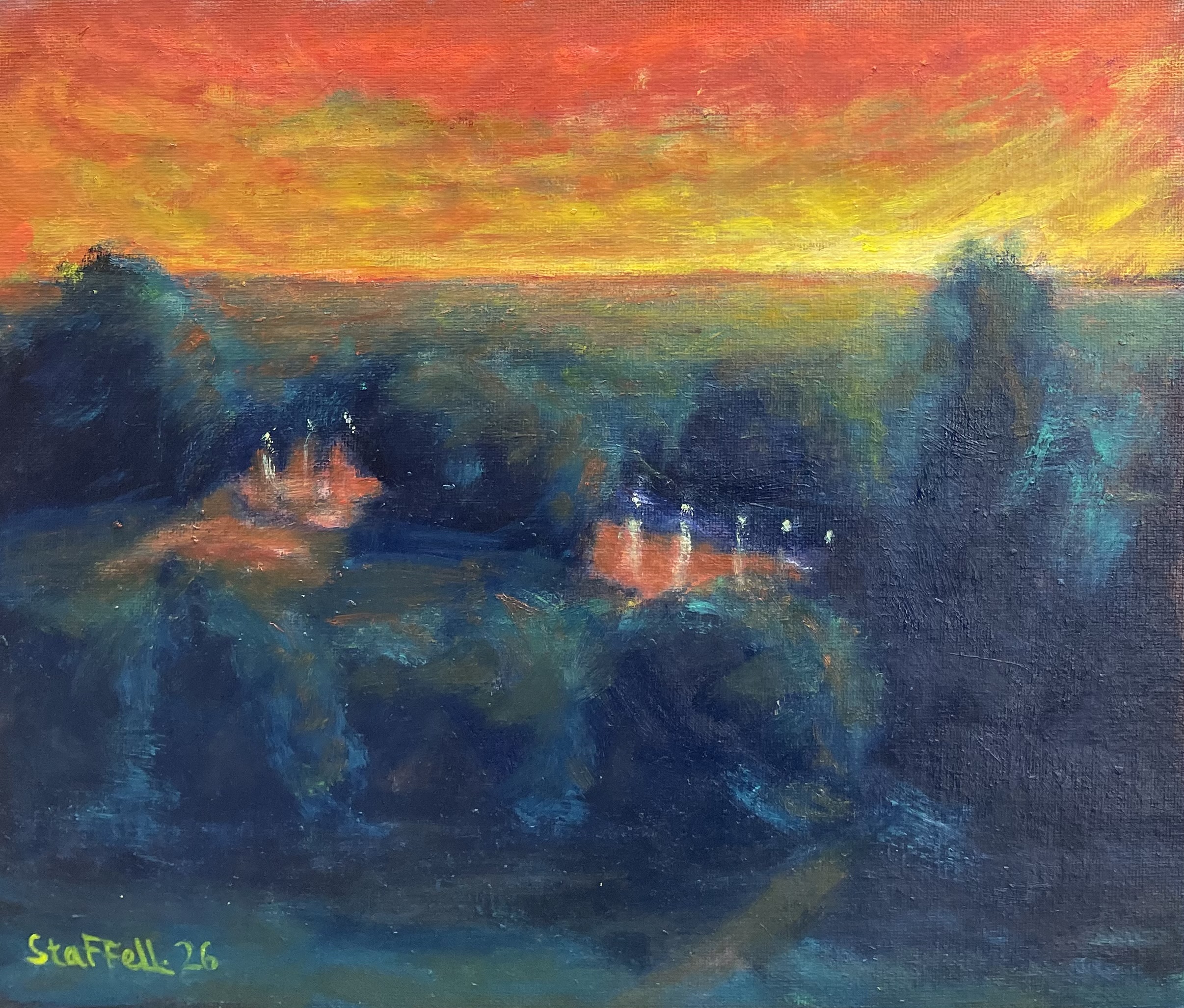 Red night at Richmond hill