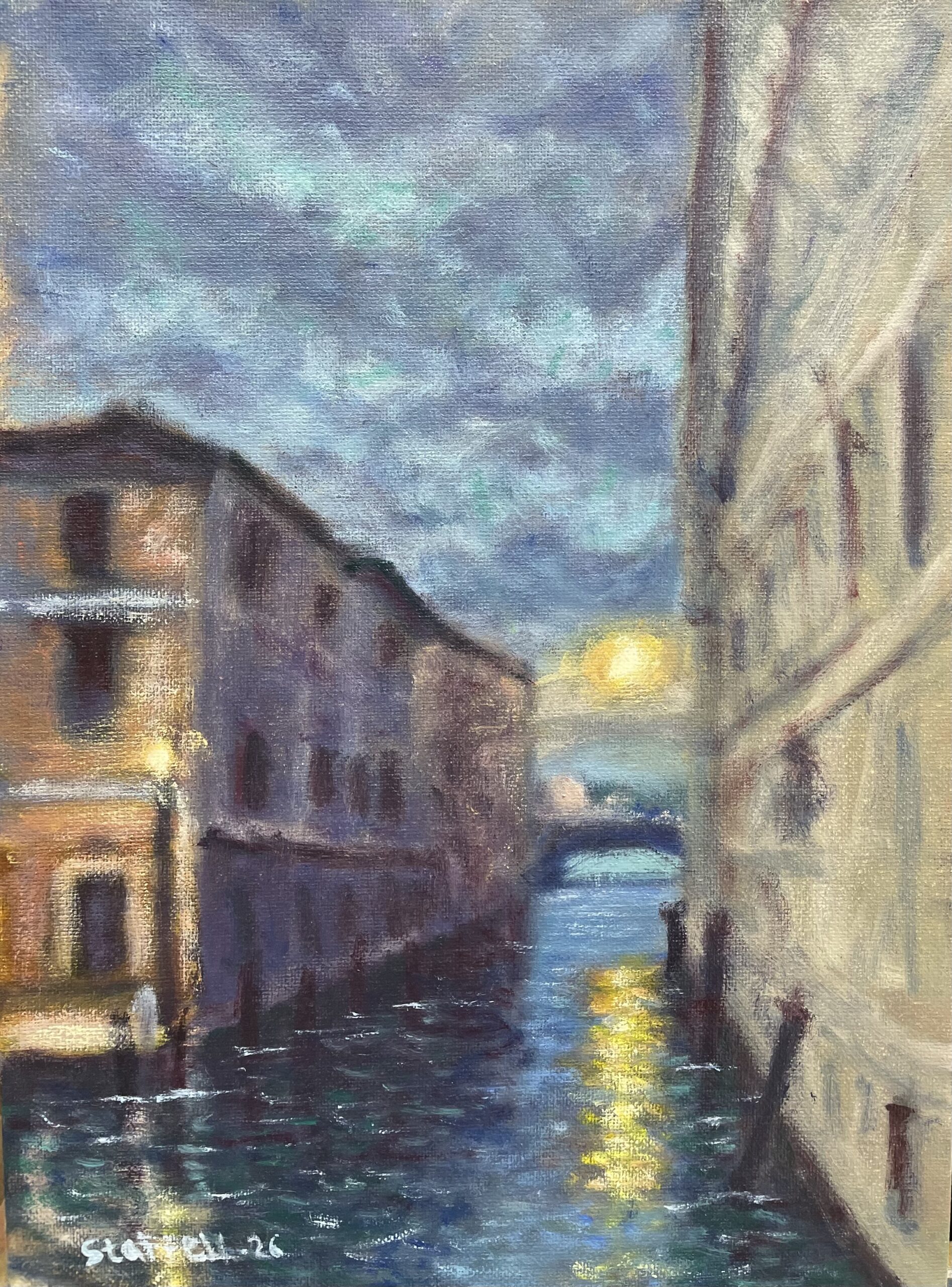 Bridge of Sighs at dusk